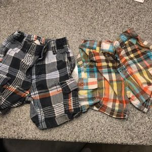 Boys plaid shorts